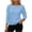 Sky Blue, variant on Sweaters for Women Casual Crew Neck Long Sleeve Pullover Winter Lightweight Crochet Hollow Out Knit Jumper Mint Green L