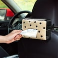 thumbnail image 1 of Fiudx Porta Pañuelos para Coche, Organizador con Bonito Diseño Moteado, Práctico Dispensador para El Asiento Trasero, Accesorio Duradero y de Calidad, Ideal para La Decoración Del Coche, Regalo Ideal, 1 of 6