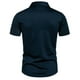 thumbnail image 5 of pstuiky camisetas de hombre, Camisa informal de negocios de color liso con solapa y botones de manga corta para hombre camisetas de hombre l, 5 of 6