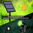 thumbnail image 2 of Lámpara solar para exteriores, foco solar impermeable IP65 de 4000 mAh con panel solar, luz de iluminación solar para exteriores ajustable para decoración de jardín, luz de 2 (verde), 2 of 5
