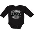 thumbnail image 3 of Inktastic Skateboard Lifestyle Boys or Girls Long Sleeve Baby Bodysuit, 3 of 5