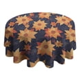thumbnail image 4 of Design Pattern Round Tablecloth 60 Inch – Waterproof Polyester Table Cover with Full Print Design, Wrinkle Resistant & Washable for Kitchen Dining Party Decor, 4 of 6