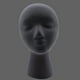 thumbnail image 2 of Estilo femenino Flocado Cabeza Molde Soporte para auriculares Soporte de exhibición Estante Modelo de mujer Likrtyny Para estrenar, 2 of 6