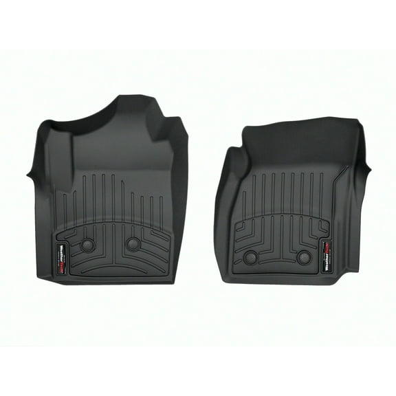 WeatherTech Custom Fit FloorLiners compatible with 2019-2023 International CV Series - 1st Row (Driver & Passenger), Black