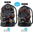 thumbnail image 2 of Extra Large Sports Ball Bag - Mesh Drawstring Bag with Shoulder Strap, 2 of 4