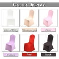 thumbnail image 4 of DYstyle 1-10 Pcs Elegant Jacquard Fabric Stretch Party Wedding Banquet Decor Dining Room Chair Cover, 4 of 4