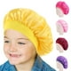 thumbnail image 1 of SPRING PARK Gorro de satén unisex para niños, color caramelo, para dormir por la noche, suave, elástico, para el cuidado del cabello, talla 3-8T, 1 of 5