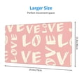 thumbnail image 3 of ZNDUO Large Rubber Mouse Pad Non-slip Desk Mat Pink Love Doodle Rubber Desk Pad Mousepad Keyboard Pad for Home Office, 15.8" x 29.5", 3 of 9