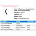 thumbnail image 2 of Upper Radiator Hose - Compatible with 2008 - 2012 Chevy Malibu 2009 2010 2011, 2 of 2
