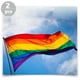 thumbnail image 2 of 2pcs bandera decorativa del arco iris de la bandera de la bandera del orgullo de LGBT de la bandera al aire libre para la fiesta, 2 of 3