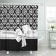 thumbnail image 1 of ABPHQTO Elegante cortina de ducha de damasco con detalles en blanco y negro Idea Pretty Chic 160x180 cm, 1 of 1