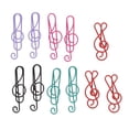 thumbnail image 1 of veasfak Color Coated Paper Clips, 20Pcs Office Paper Clamp, Music Note Shape Paperclips, 1 of 9