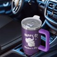 thumbnail image 4 of 1pc New Mom 40oz Tumbler with Straw & Handle - Insulated Stainless Steel Cup | Holiday Gift for Man Women (Christmas, Valentine's, Birthday), 4 of 5