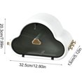thumbnail image 5 of Caja de pañuelos en forma de nube de 12,80 x 5,12 x 7,99 pulgadas, soporte para toallas con gancho inalámbrico, toallero montado en la pared, caja de almacenamiento extraíble, 5 of 5