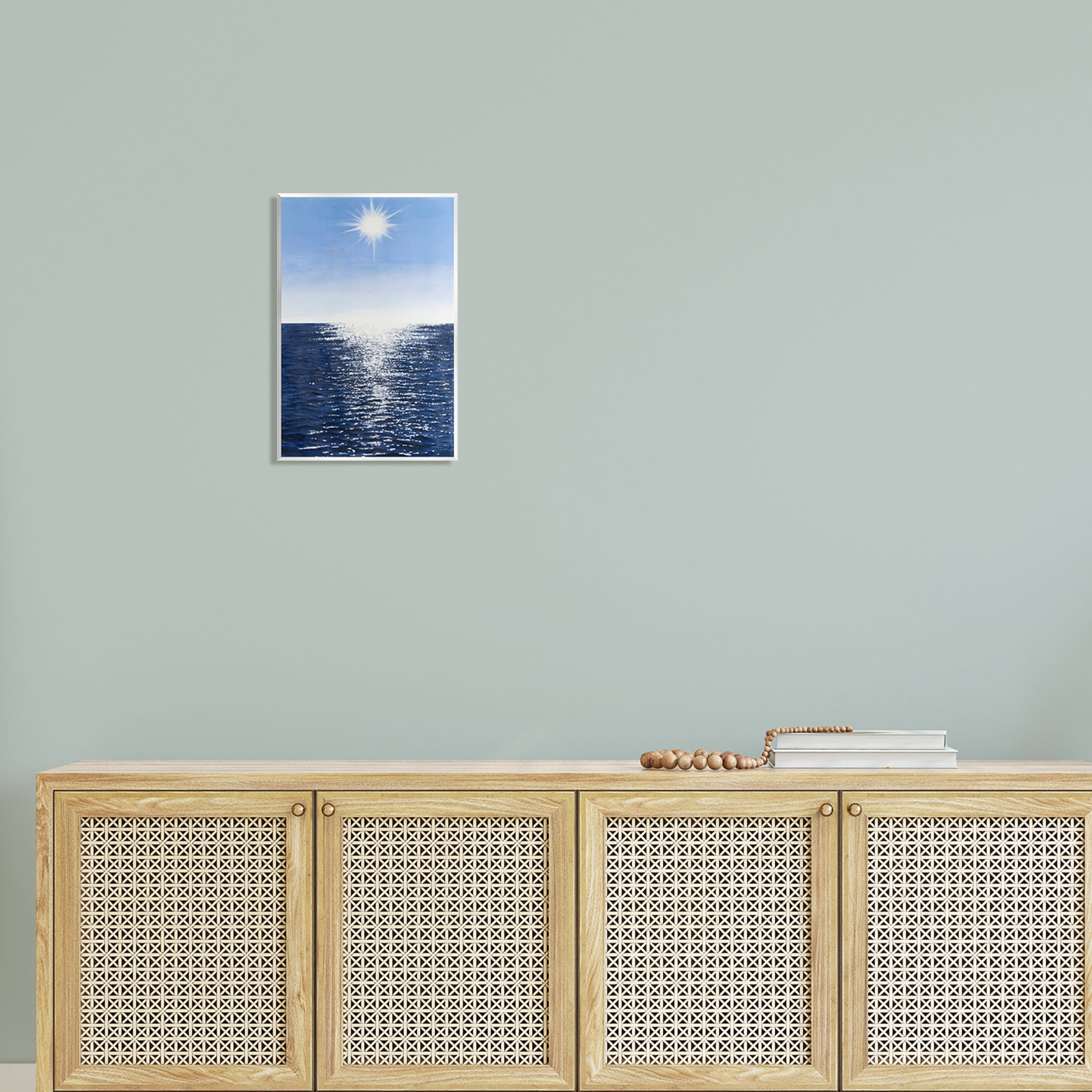 Stupell Summer Sunlight Ocean Reflection Landscape Photography Wall Plaque Unframed Art Print Wall Art