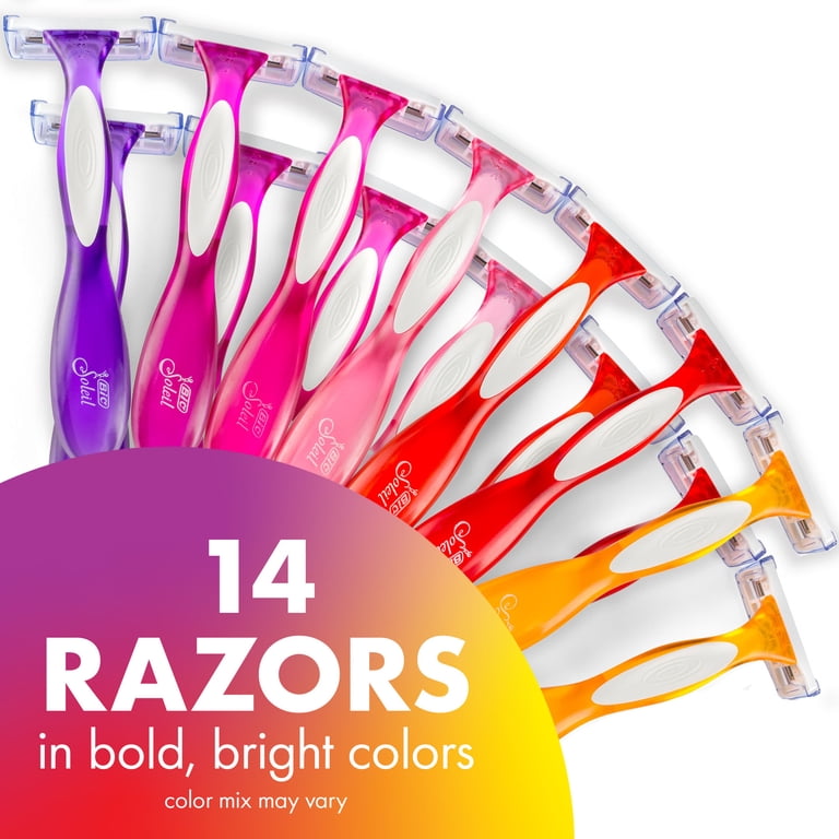 BIC Soleil 3 Colors Women's 3-Blade Disposable Razors, 8 Count photo 2