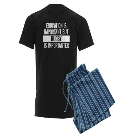 

CafePress - Rugby Is Importanter Pajamas - Men s Dark Pajamas