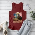 thumbnail image 4 of UngA 250 Anniversary USA Tank Tops 250th Independence Day American Flag Shirt 250 Years 4th of July Sleeveless Womens T Shirts (Wine,L), 4 of 8