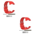 thumbnail image 1 of Matsuzay Reemplazo de correa de deportiva de silicona con herramientas para reloj inteligente M430 correa de ajustable para Polar rojo 2piezas, 1 of 5