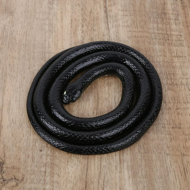 Serpientes Falsas, Serpientes De Goma Realistas, Juguetes De Serpiente Negra, Accesorios De Jardín Para Bromas Y Decoración De Halloween