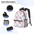 thumbnail image 5 of Haiem Red Squirrel And Blue Rabbit Lightweight Backpack for School, Classic Basic Water Resistant Casual Daypack for Travel with Bottle Side Pockets, 5 of 8