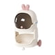thumbnail image 4 of Carrito de almacenamiento, carrito rodante, cesta multiusos para frutas y verduras, estantería móvil 2 niveles, 4 of 9