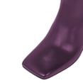 thumbnail image 2 of YDN Women Fashion Calf Boots Square Closed Toe Side Zippers Booties Block Mid Heels Business Daily Office Shoes Size 13 Purple, 2 of 5