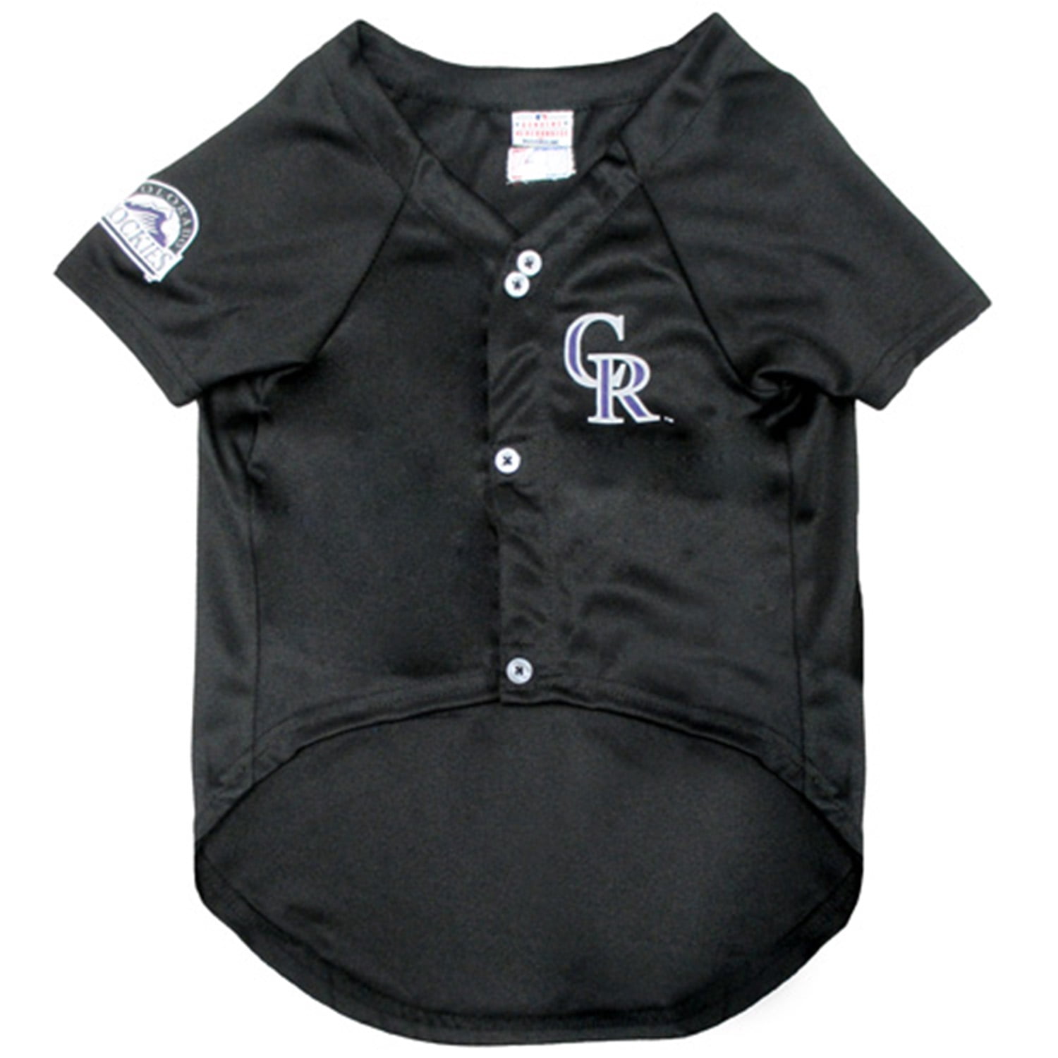Pets First MLB Colorado Rockies Mesh Jersey for Dogs and Cats - Licensed Soft Poly-Cotton Sports Jersey - Large