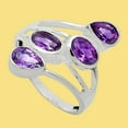 thumbnail image 5 of Amethyst 925 Sterling Silver Ring s.9.5 Jewelry R-1053 AGR1024_C_9.5, 5 of 6