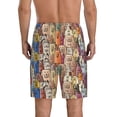 thumbnail image 3 of Kdxio Funny Dogs Family Print Mens Sleep Shorts Bottoms Soft Comfy Pajama Wear Pants with Drawstring Pockets, 3 of 7