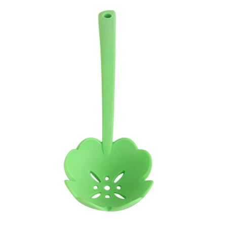 

Wweis Kitchen Utensils Easy Clean Heat Soft Silicone Spatula Colander Spoon clearance！