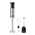 thumbnail image 1 of MasterChef Immersion Blender Handheld with Electric Whisk & Milk Frother Attachments, Hand Held Stainless Steel Stick Emulsifier for Making Baby Food, 1 of 7