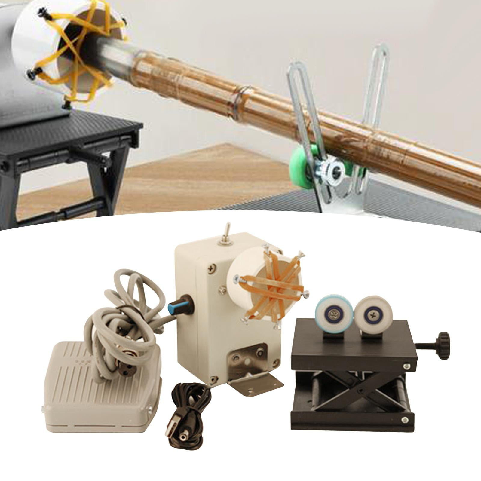 yotijay DIY Winding Machine ing Tools Portable Easy to Use Rod Wrapping Fittings with Pedal pp stand