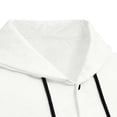 thumbnail image 6 of XuJwPNcy Mens T-Shirts Long Sleeve Button Down Shirts Shacket Drawstring Hooded Tops Breathable Work Clothes with Pockets, 6 of 7