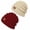 2-Beige/Wine Red, variant on Rosoz Women's Slouchy Beanies 2-Pack, Knit Warm Winter Hats for Women, Thick for Cold Weather