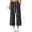 Black, variant on Tqcoqu Women's Dstring Elastic Waist Straight Cropped Jeans,Pull On Loose Fit Denim Capri Pants with Side Pockets,Black Women's XS-XXL