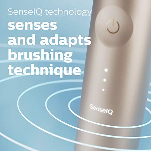 Philips Sonicare DiamondClean Prestige 9900 Rechargeable Electric Toothbrush with SenseIQ, Champagne HX9990/11