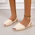 thumbnail image 1 of Zapatos de mujer Moda Color sólido Minimalista Temperamento Cómodo Boca de pescado Zapatillas Sandalias Wmkox8yii  shjk8093, 1 of 9