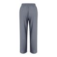 thumbnail image 5 of Women's Straight Leg Pants Trousers Slacks, Linen Blend Lace-Up Front Tie Waist, Solid Color Relaxed Fit Casual Daily Work Office Lounge Wear | Aestivo,Gray L, 5 of 8