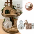 thumbnail image 1 of Creatine Easter Tiered Tray Easter Wooden Sign Tabletop Farmhouse For Easter Kitchen Home Party Holiday, 1 of 3