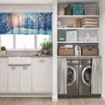 thumbnail image 5 of LALILO Kitchen Curtain Valance Winter Road Forest Winter Rod Pocket Window Curtain 52"x 18" Set of 2, 5 of 5