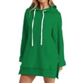 thumbnail image 2 of HLKJKLS Hoodies For Women Fashion Casual Warm Long Sleeve O Neck Soft Solid Winter Sweatshirt Tops Green S-5Xl, 2 of 7