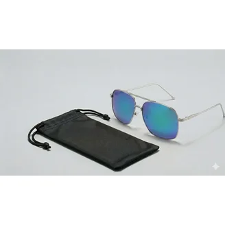 Oversized Semi Rimless Neon Rainbow Mirrored Shield Flat Top
