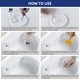 thumbnail image 4 of Kit de reparación Globalcom Tub, lavabo de porcelana blanca de fibra de vidrio, 4 of 6