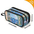 thumbnail image 4 of FORMRS Pencil Case with 3 Compartments Zipper Pouch, Elementary School Level and up, Sea Window, 4 of 8