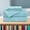 Aqua Blue, variant on Elegant Comfort 1500 Series California King Deep Pocket Cooling Sheet Set, Rust