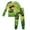 Z-Army Green3, variant on Toddler Children Pajamas Sets Long Sleeve St.Patrick's Day Cartoon Print Homewear Tops Pants Suit Classic Nightwear 7-8 Years
