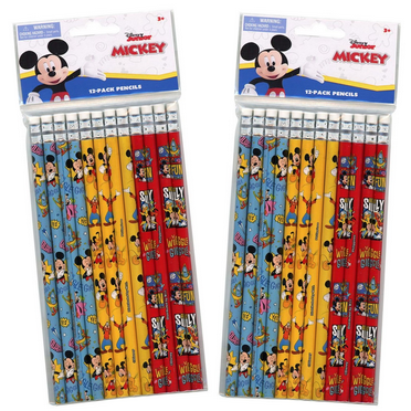 24 Pack of Disney Mickey Pencils