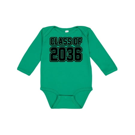 

Inktastic Class of 2036 in Black Outlined Text Gift Baby Boy or Baby Girl Long Sleeve Bodysuit