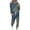 Navy, variant on successthop Sweatsuits 2 Piece Set Womens Plus Size Long Sleeve Crewneck Top and Jogger Pant Color Block Outfits
